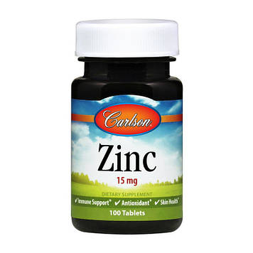 Цинк вітаміни Carlson Labs Zinc 15 mg (100 tabs)