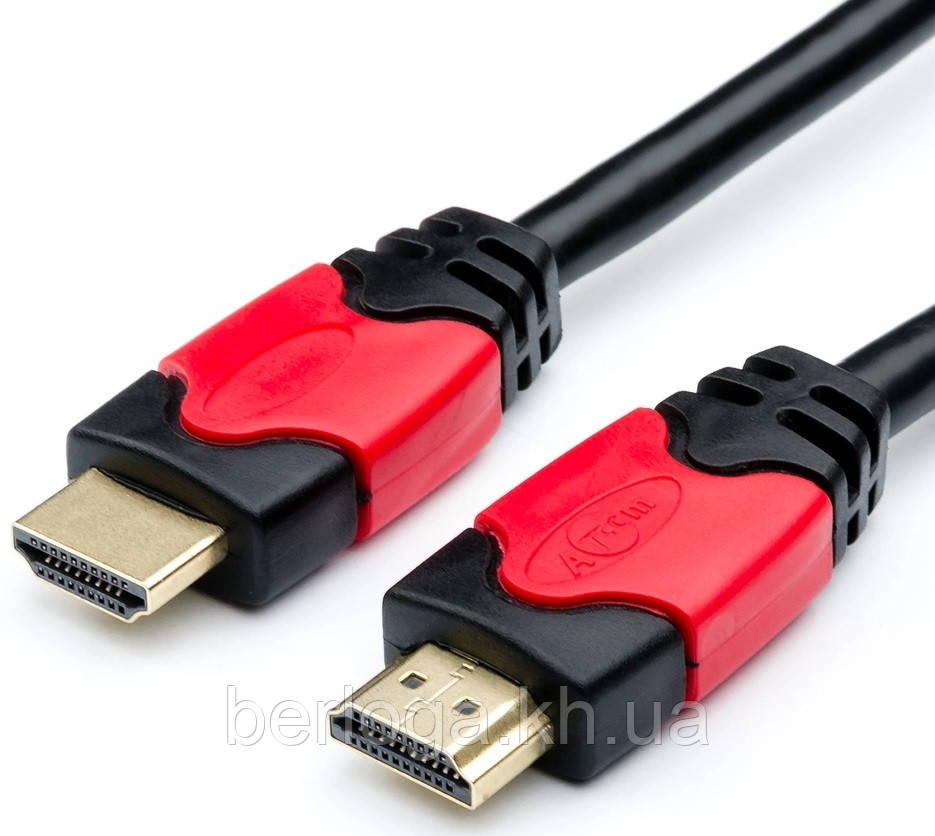 Кабель ATcom HDMI-HDMI v1.4 180-180 3m (14947) Red/Gold