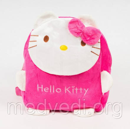 Дитячий рожевий м'який рюкзак Hello Kitty для дівчаток