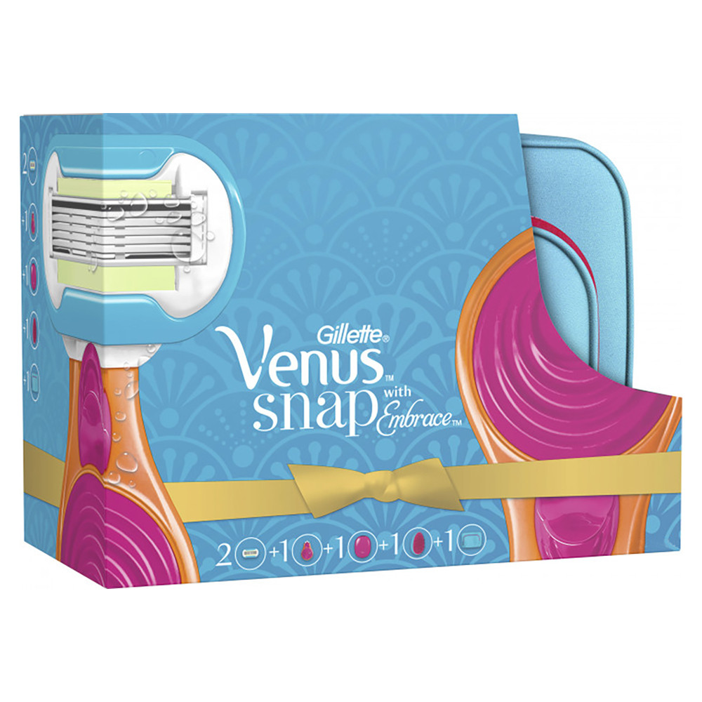 Подарунковий набір Gillette Venus Snap (косметичка + станок Embrace 1 + гребінець) (7702018482061)