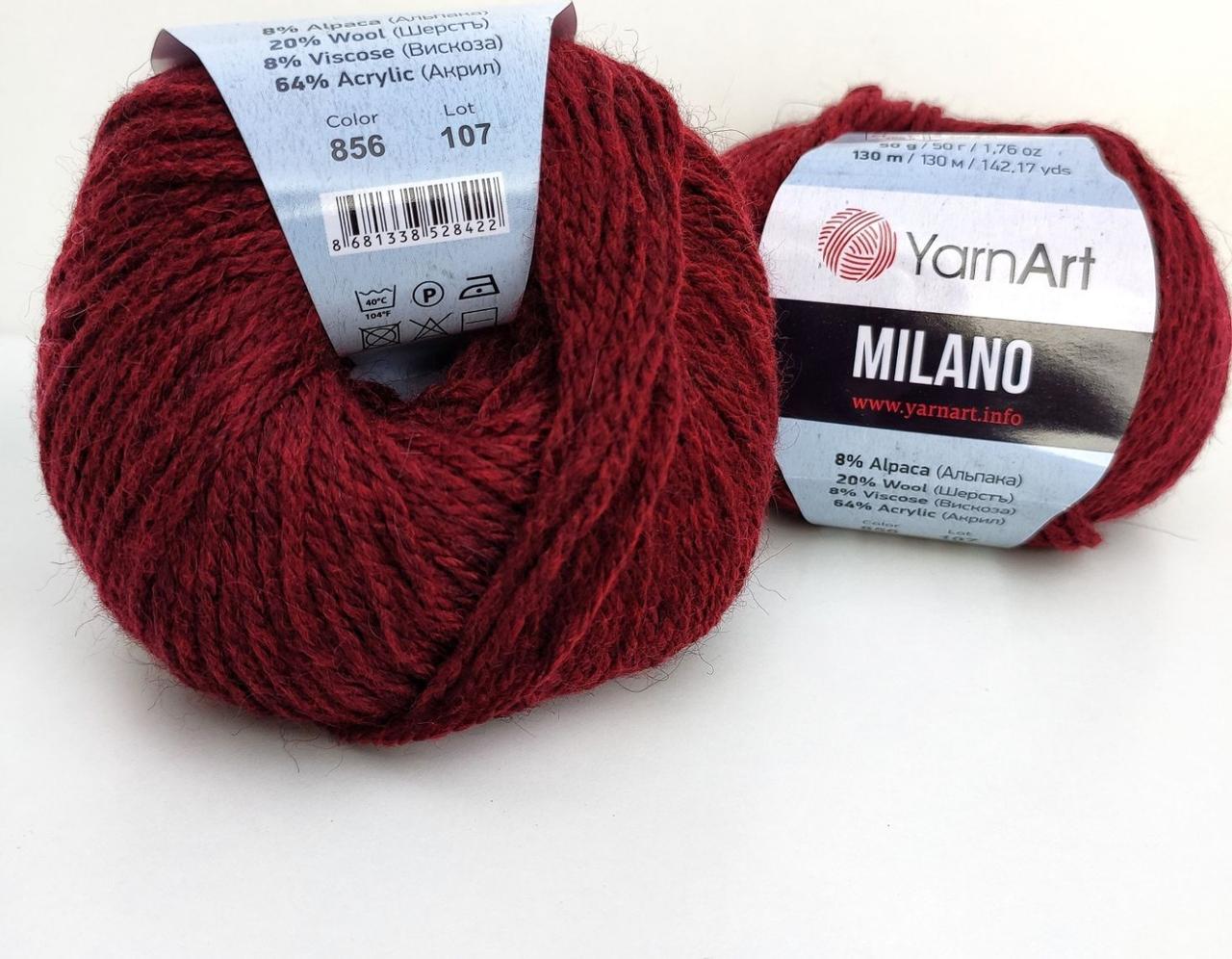 YarnArt Milano 856 бордовий