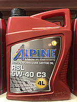 ALPINE 5W-40 RSL API SN/CF (A3/B4) MB-229.3 Porsche A40 4л