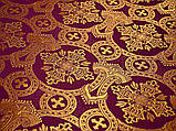 Церковна тканина Корона парча, шовк, фото 7