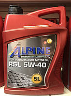 ALPINE 5W-40 RSL API SN/CF (A3/B4) MB-229.3 Porsche A40 5л