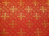 Церковна тканина,парча Хрест Візантинійський, фото 4