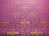 Церковна тканина,парча Хрест Візантинійський, фото 6