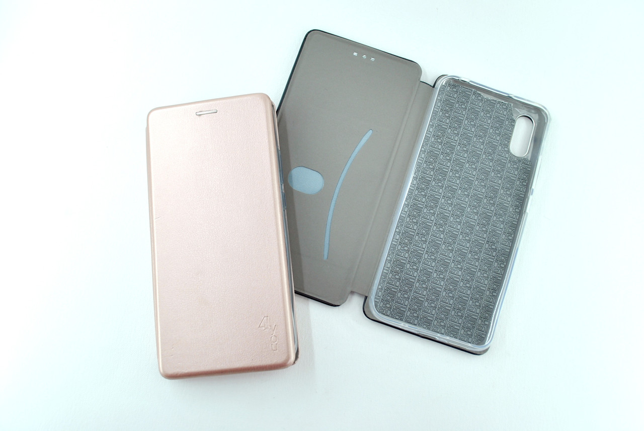 Чохол-книжка для телефону Samsung A01 Core / M01 Core Original (на магніті, підставка) Rose Gold (4you)