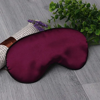 Шелковая маска для сна Silenta Silk Фиолетовая повязка на глаза