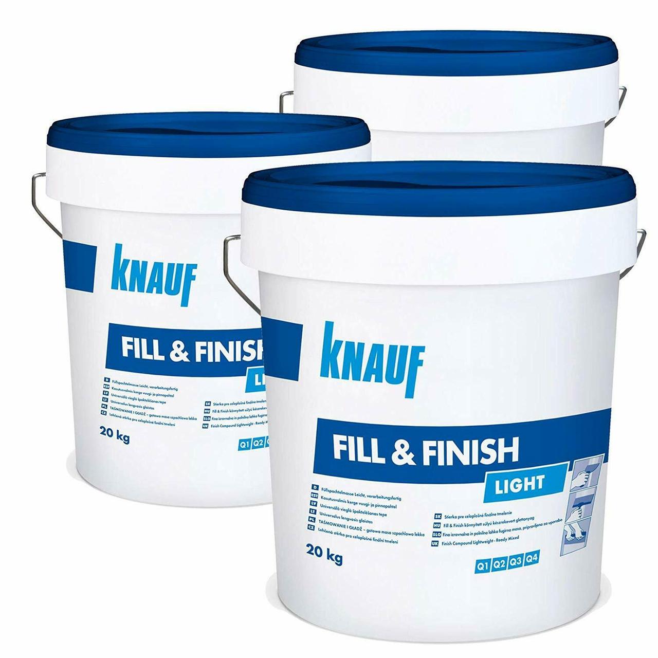 Шпаклівка Knauf Fill & Finish Light (20 кг), фото 1