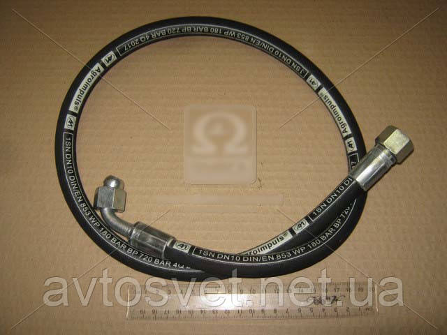 Рукав МТЗ L=1000 Ключ 24 d-10 (з кутом 90*) (РВТ) (пр-во Агро-Імпульс.М.) 680-4607140-100