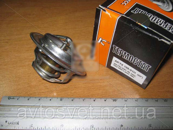 Термостат ГАЗ 53, 3307, ПАЗ 3205 t 80 град. (пр-во Прогресс) ТС108-1306100-01, фото 1