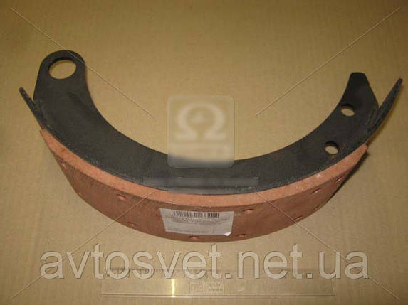 Колодка торм. ГАЗ 53 задняя в сборе (накладка КОРОТКАЯ) ПРЕМИУМ (пр-во Украина) 53-3502091-А, фото 1