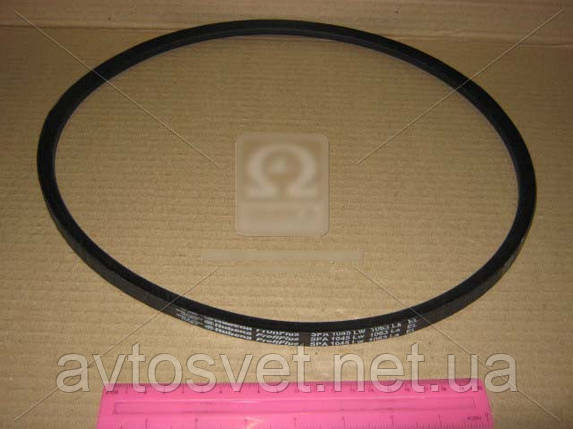 Ремінь 11х10х1045 ГАЗ 53, КРАЗ, БЕЛАЗ (вир-во Rubena) 11х10-1045, фото 1