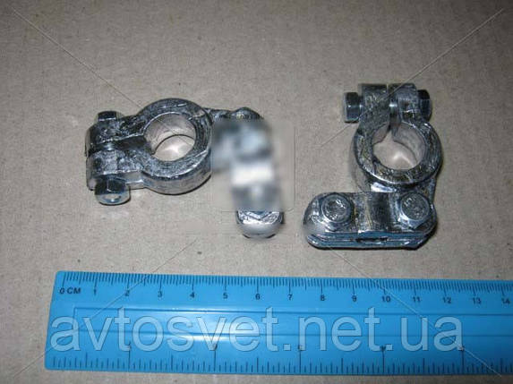 Клема акк. 2 шт. (свинець) КАМАЗ,МАЗ,ГАЗ,Трактори (370 гр.) 11-3703210-20, фото 1