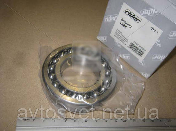 Підшипник 1208 вал сошки рул. упр. Т-40 (RIDER) 1208, фото 1