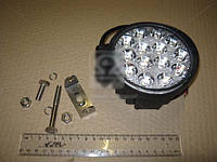 Фара LED круглая 42W, 14 ламп, 116*137,5мм, широкий луч 12/24V 6000K (ТМ JUBANA) 453701050