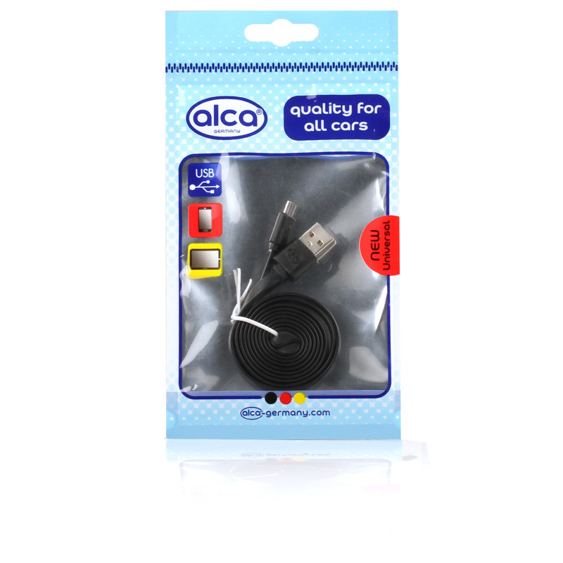 Кабель Alca Micro USB 2.0 чорного кольору AL 510 610 довжина 1 м, фото 1