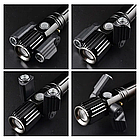 Велосипедний ліхтар NEWBOLER 1800LM Велофара+Micro USB+ЗУМ + крепеж, фото 5