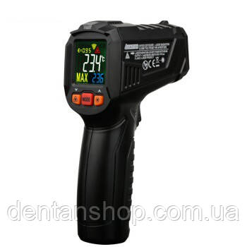 Пирометр Mestek IR02B (IR: -50 ... +800 °C) D:S: 12:1; EMS: 0.10-1.00 з термопарою К-типу (-10...500 °C), фото 1