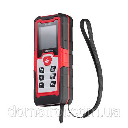Далекомір лазерний 50м, відкидна ніжка INTERTOOL МТ-3075, фото 1