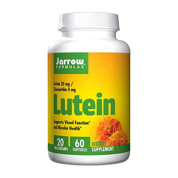 Лютеїн для очей Jarrow Formulas Lutein 20 mg (60 softgels)