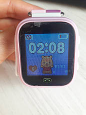 Розумні дитячі годинник Smart Baby Watch Q100 з GPS трекером Рожеві, фото 2