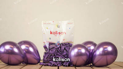 KL 5" Хром фіолетовий (Mirror Purple). Кулі повітряні латексні