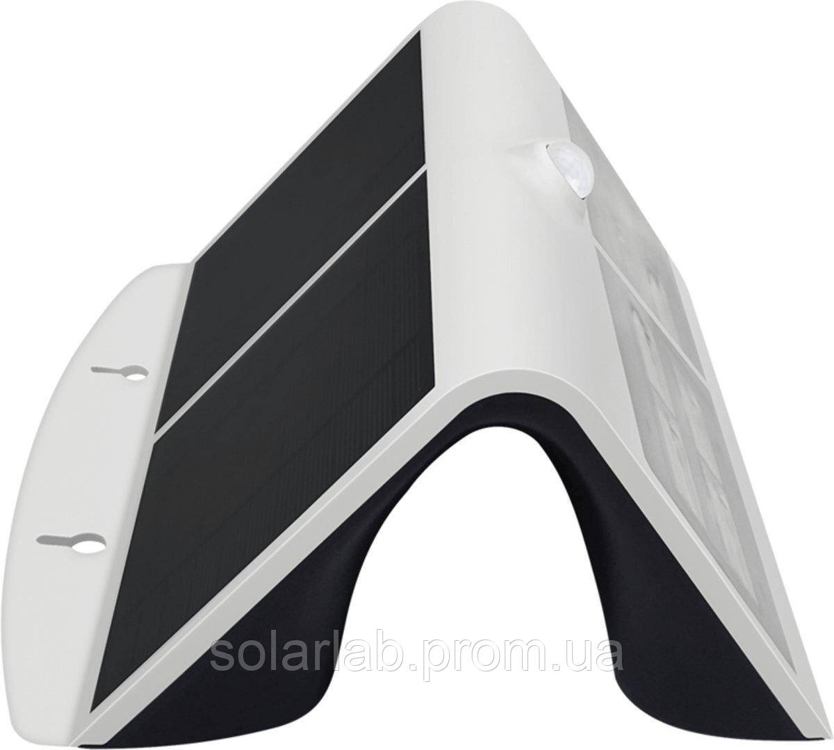 Світильник автономний вуличний LED Solar V-TAC, 6.8 W, SKU-8278, 4000К, датчик руху, чорно-білий