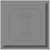 Антенна для интернета 4G Квадрат панельная 17 Дбi LTE GSM 2G, 3G, 4,5G, 5G 824-960 / 1700-2700 мГц