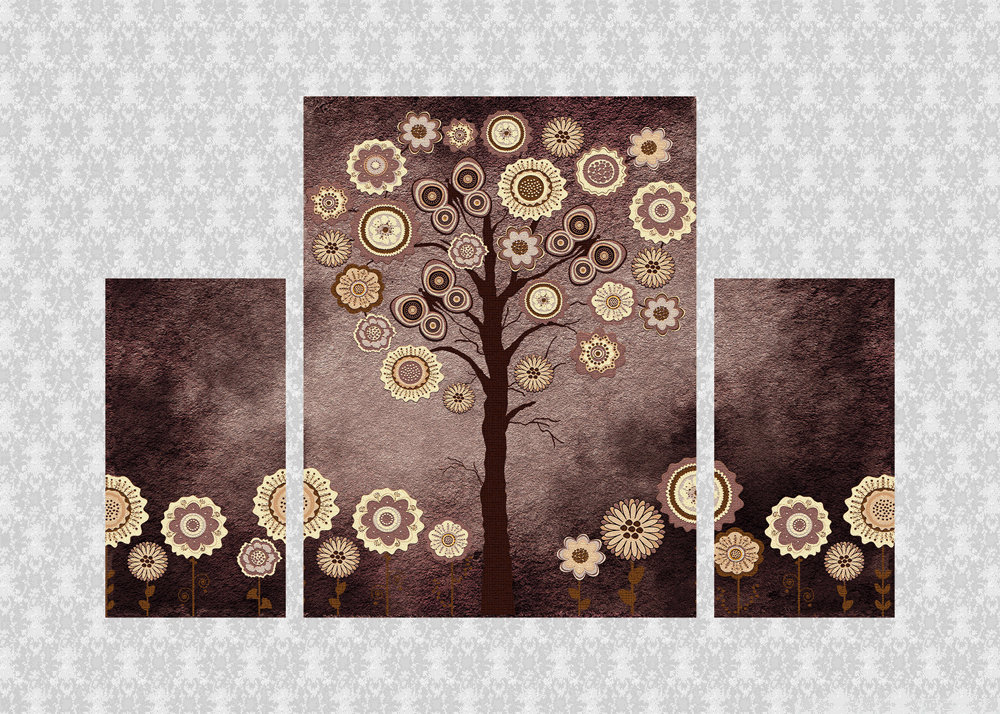 Модульная картина "Цветущее дерево" - фото 1 - id-p134816503