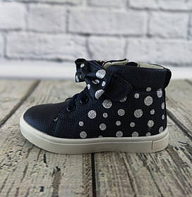 Черевики для дівчаток Осінь-Весна Синій Clibee Румунія розмір 24