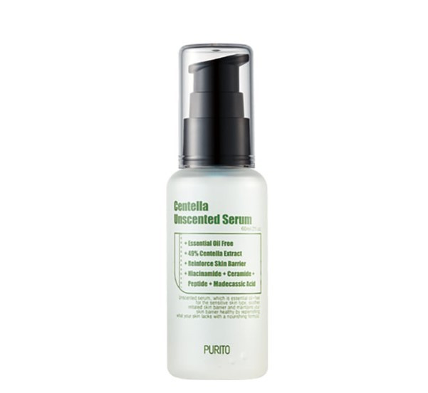 Сироватка з екстрактом центелли азіатської без запаху Purito Centella Unscented Serum – 60мл