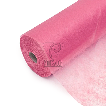 Одноразові простирадла в рулонах 0,6х100 метрів 24 г/м2, медичні, для салонів краси, рожеві