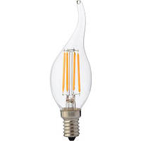 "Filament flame-4" 4W 220V Е14 2700К светодиодная филаментная led лампа "Horoz Electric" (001-014-0004-010)