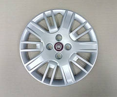 Ковпаки R15 Fiat Doblo з емблемою А162/15" Fiat на скотчі (червоного кольору)