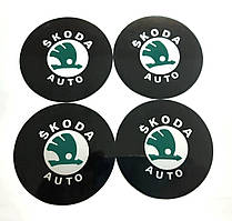 Логотипи до ковпака SKS Skoda (4шт) (відпускається на 1 комплект ковпака) зелена