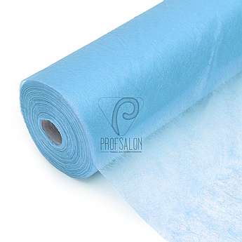 Одноразові простирадла в рулонах 0,8х100 метрів 24 г/м2, для салонів краси, блакитні