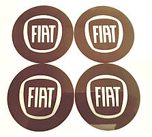 Логотипи до ковпака SKS Fiat червоний (4шт) (відпускається на 1 комплект ковпака)