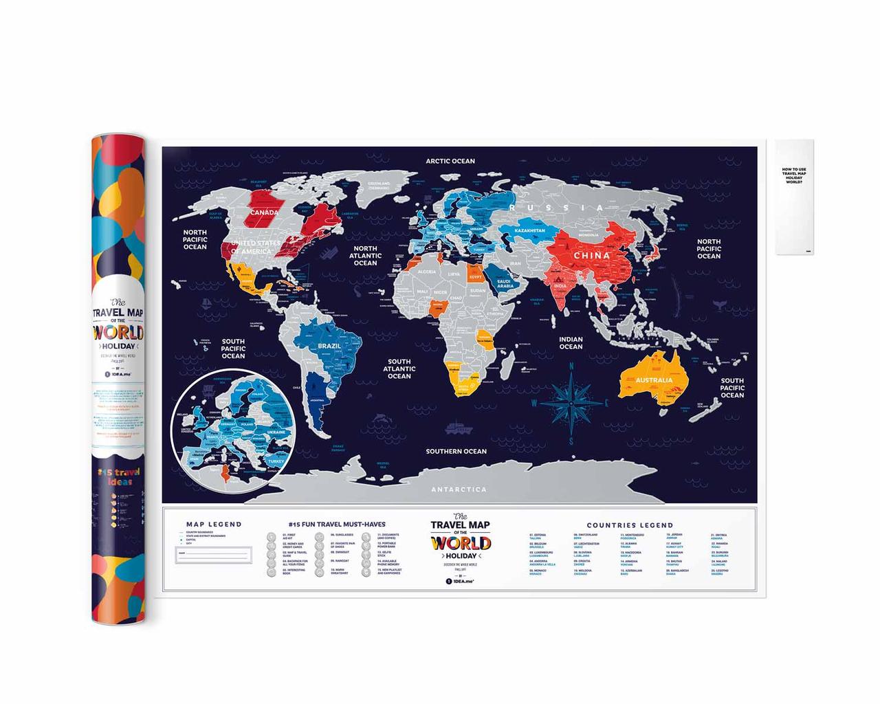 Скретч Карта Мира Travel Map® Holiday World - фото 1 - id-p1259951758