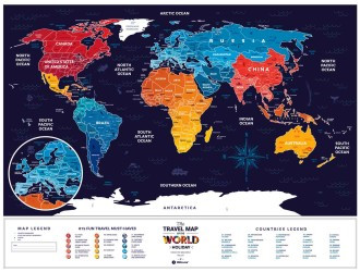 Скретч Карта Мира Travel Map® Holiday World - фото 5 - id-p1259951758