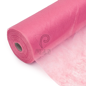 Одноразові простирадла в рулонах 0,8х100 метрів 24 г/м2, для салонів краси, рожеві