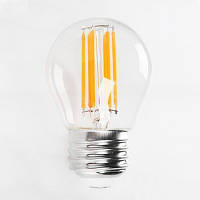 "Filament mini Globe-4" 4W 220V Е27 4200К светодиодная филаментная led лампа "Horoz Electric" 001-063-0004-030