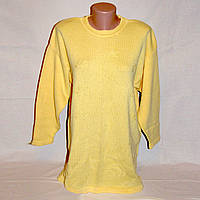 Удлиненный женский свитер - туника р.48-50 рельефная вязка, 100% хлопок, б/у