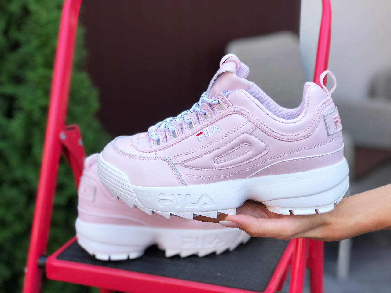 Кросівки жіночі Fila Disruptor 2 шкіряні рожеві