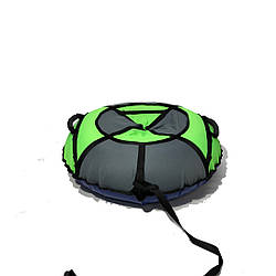 Тюбінг надувні санки ватрушка d 120 см серія Прокат Посилена Неоново - Сірий для дітей і дорослих