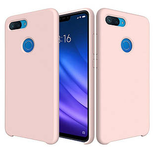 Чехол Silicone Case для Xiaomi Mi 8 Lite  light pink