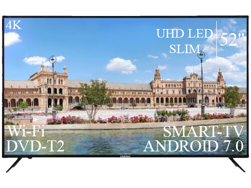 Телевізор Liberton 52" Smart-TV/DVB-T2/USB Android 13.0 АДАПТИВНИЙ 4К/UHD