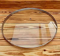 Крышка стеклянная с нержавеющим ободком 30 см VT6-13103