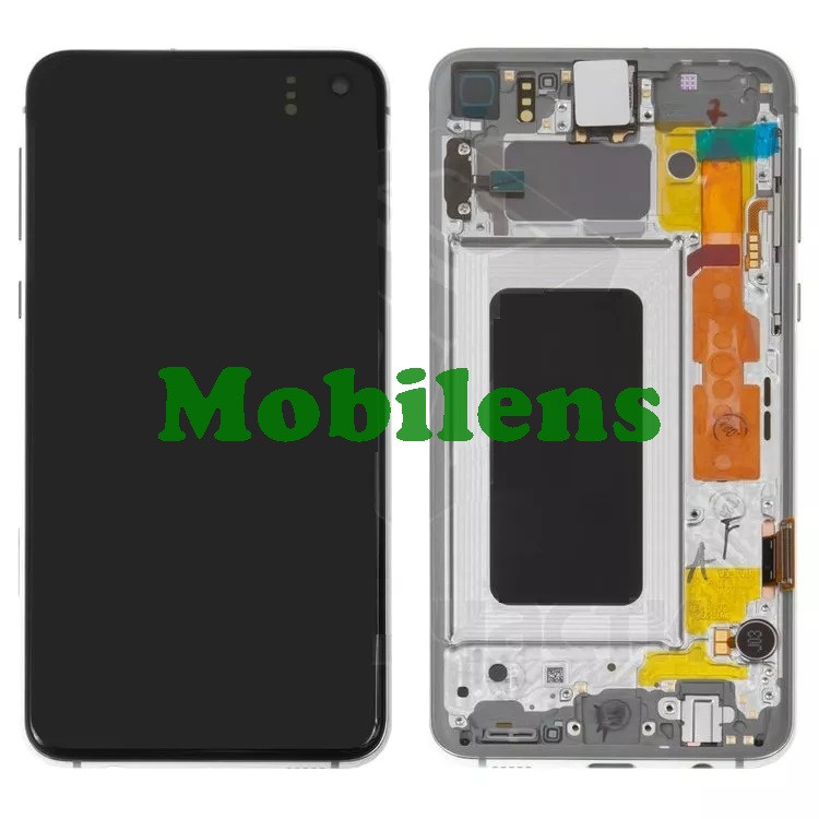 Samsung G970, Galaxy S10E Дисплей+тачскрин (модуль) *в білій рамці Original (AMOLED)