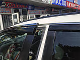 Дефлектори вікон із хром молдингом, вітровики Honda CR-V 2007-2012 (Autoclover D955), фото 5